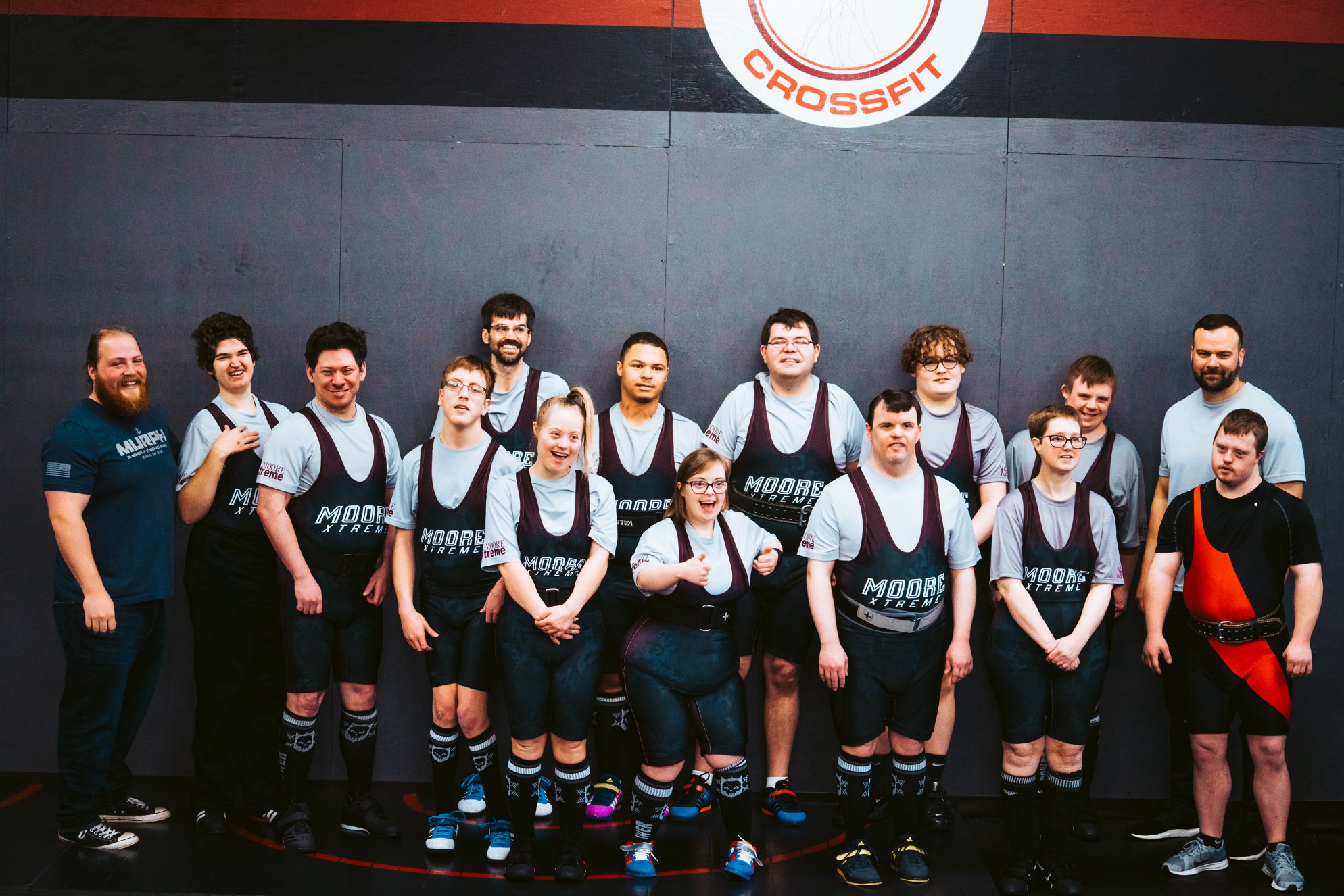 Moore Xtreme athlete at a weightlifting meet
